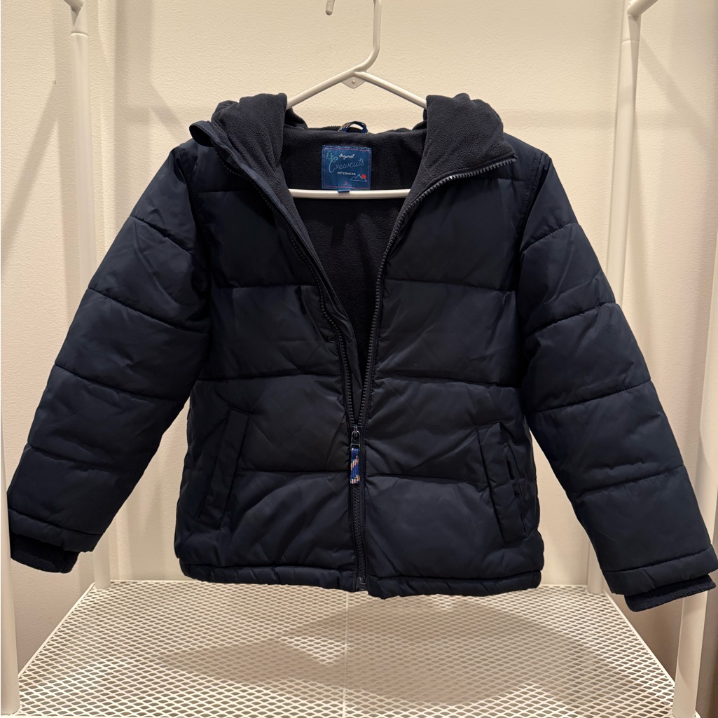 Classic J. Crew/Crewcuts Dark Blue Puffer Jacket Size Small